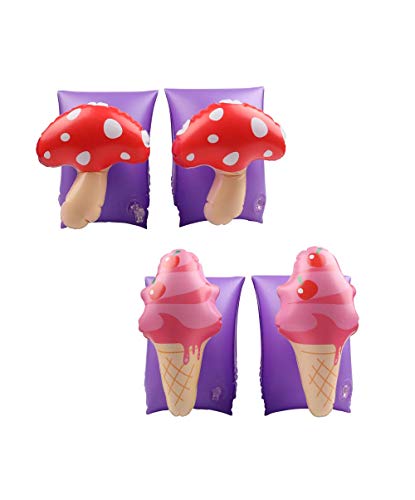 Airmyfun - Lote De 2 Manguitos Hinchables De Natación Para Niños De 3 A 6 Años, Flotadores De Piscina Y Playa