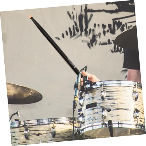 2 pares de baquetas de arce negro para batería, herramienta de percusión para principiantes, punta en forma de gota de agua para tono y agarre suave, ideal para desarrollo de habilidades y creatividad musical miniatura 7