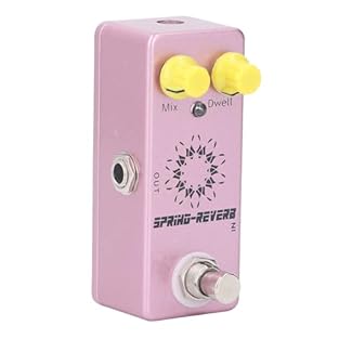 [True Bypass Switch] The guitar reverb pedal adopts true bypass switch for 0 tone loss, accompanied by LED indicator to show the operating mode, enhancing usability and clarity of function. [Reliable Construction] Made from aluminium alloy, the guita...