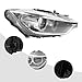 Headery Front Headlight Assembly for 2011-2015BMW 3 Series F30 F31 w/Xenon Adaptive Models Only, Right Passenger Side Replacement Headlamp Chrome Housing w/DRL, Head Lamp Clear Lens