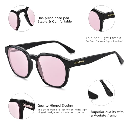Image of Blue Light Glasses for Woman, AR Coating, Sleep Computer Gaming Glasses, Anti Eyestrain and UV Glare Protection