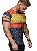 Camisetas Manga Corta Hombre Bandera de España Impresión Camiseta Verano Casual Suelto...