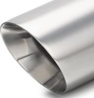 Vista 5 de LCGP Punta de escape diésel universal de entrada de 2.5 pulgadas, salida de 4.5 pulgadas, punta de cola larga de 07 pulgadas, pulido y corte