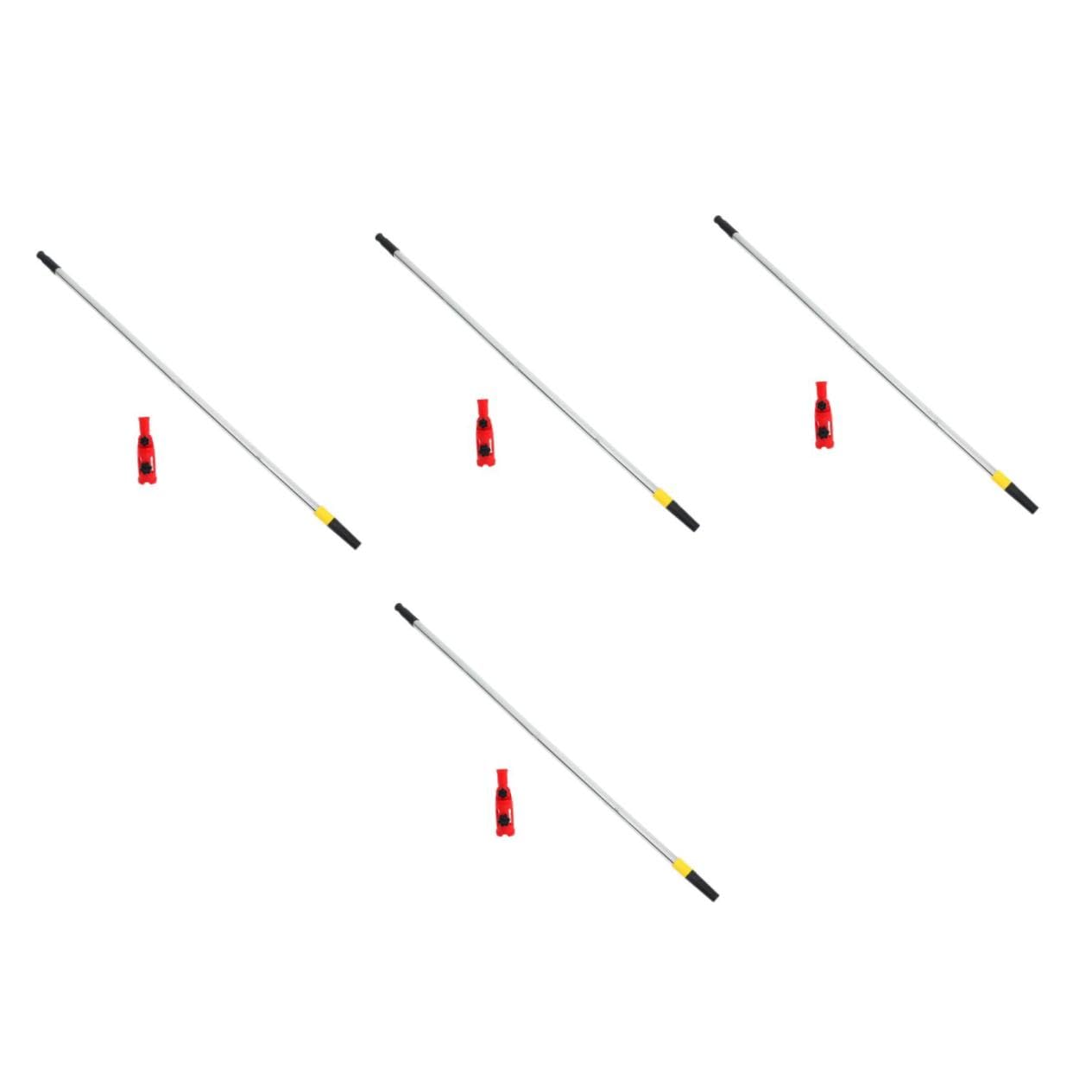 4 Piezas Extensor para Rodillo de Pintura con Abrazadera Ajustable y Cabeza Giratoria Poste Telescópico Paredes Esquinas y