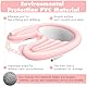 Gobesty Aufblasbares Haarwaschbecken, Mobiles Shampoo Waschbecken, Faltbares Haarwaschbecken, Tragbares Haarwaschwanne Waschbecken mit Luftpumpe und Drainage für Behinderte, ältere, Schwangere
