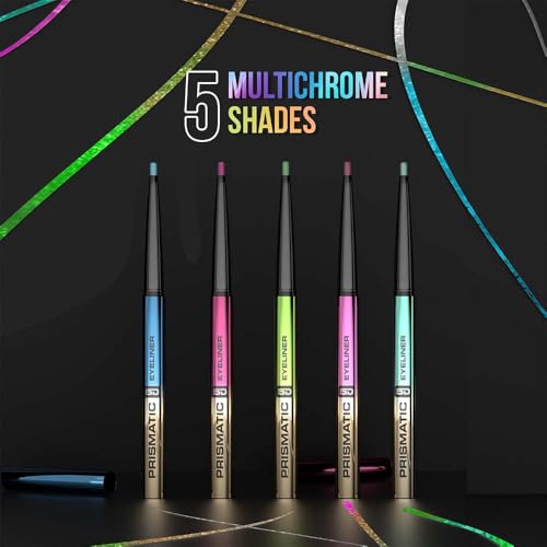 Image of Glam21 Prismatic 5D Eyeliner| Waterproof | Smudge proof | Long lasting eyeliner with easy application | Creamy Formula | Multichrome Effect Bold Color Payoff | Pack Of 2 - 0.4gm Each (Spectrum & Cosmic)