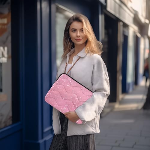 Funda para portátil Maunzc 15-16 pulgadas rosa brillo miniatura 7