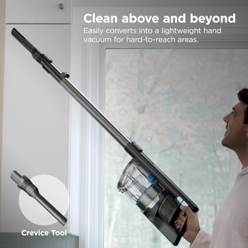 Image of Shark PowerPro Reveal Plus Cordless Vacuum Cleaner - Charcoal - IZ376H | Lightweight Vacuum for Hardwood Floors and Carpet, Handheld Stick Design, Upholstery and Crevice Tools, 40-Min Runtime