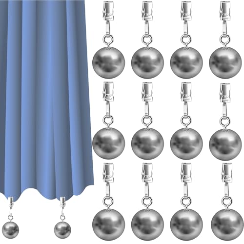 12 Pack Heavy Duty Curtain Weights, Heavy Weights for Outdoor