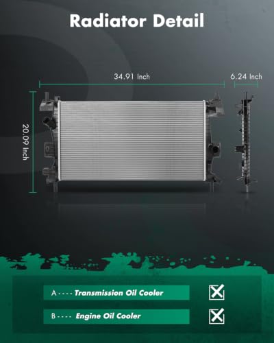 Image of SCITOO 13219 Radiator compatible with 2012-2018 for Ford for Focus 2.0L