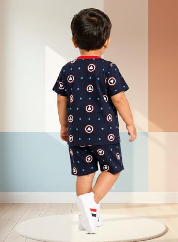 Image of 3BROS Baby Boys & Baby Girls Cotton Hosiery Clothing Set Half Sleeves T-shirt with Matching Pants (DB20HS6027 Parent)