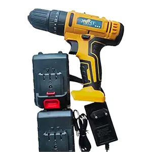 XLNT CD21V 10mm Cordless Drilling Machine, Yellow