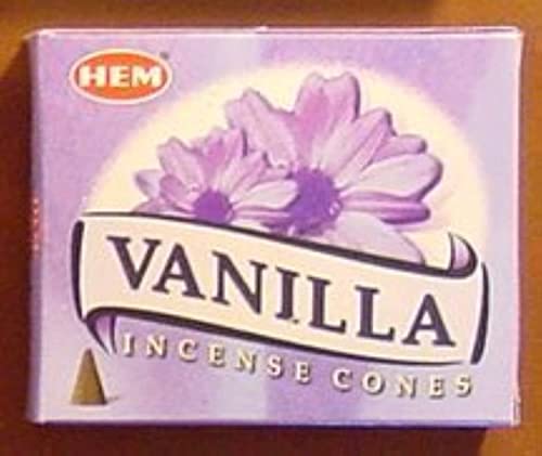 Vanilla - 10 Cones - HEM Incense From India