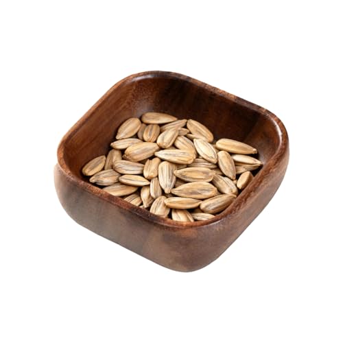 Cuencos de madera para alimentos – Bandeja decorativa de estilo vintage como centro de mesa, bandeja de madera para servir, para pan, entrantes, salsa, caramelos y cerezas
