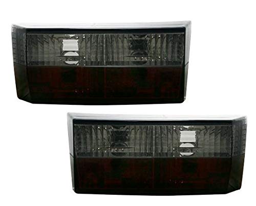 Euro E-Code Black Smoked Tail Lights Rear Lamp For VW Rabbit Golf MK1 1 Cabrio
