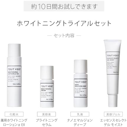 Twvell Balancing GA Lotion 3.4 fl oz 100 ml Whitening Trial Set, Approx. 10 Day Supply