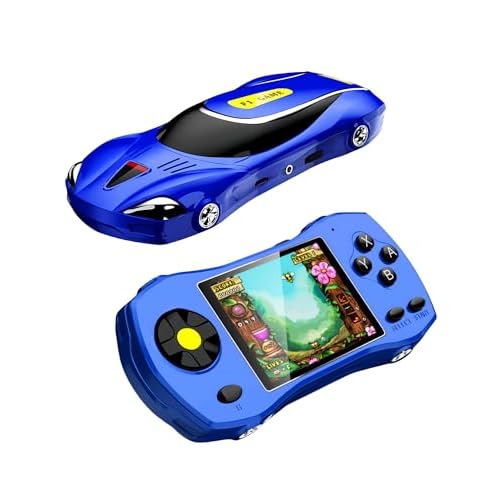 JXD 3.0&Prime; HD Console de Jeu Vidéo Portable pour Enfants Design Voiture de Sport 250 Jeux 64 Bits Préinstallés Connectable à la Télévision Jeux de Réflexion Enfants Jouet Puzzle