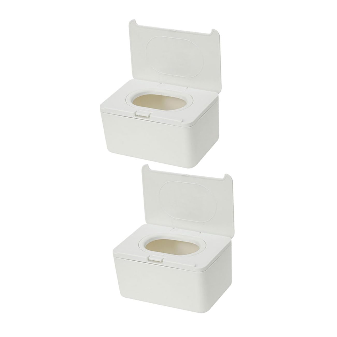Abaodam 2pièces Lot De Distributeurs De Lingettes Rechargeables Boîtes Pour Voyage Facile à Utiliser Et Ranger