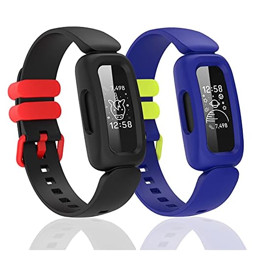 Silicone Bands Compatible with Fitbit Ace 3,Waterproof Soft Replacement Bands for Ace 3 Bands for Kids Boys Girls Bracelet Accessories Sports Band Compatible with Fitbit Ace 3 Activity Tracker