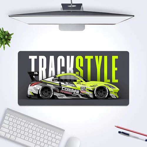 Image of 1Pc Car Design Large Extended Mouse Pad - Non-Slip Spill-Resistant Desk Mat with Special-Textured Surface for Gaming, Office & Home (585mm x 280mm)