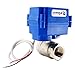 UNOX Motorized Ball Valve 1 inch Stainless Steel AISI304 - Electric Water Valve 9-24V AC/DC and 2 Wire Auto Return Setup - Automatic Main Water Electric Shut off Valve - Ball Valves