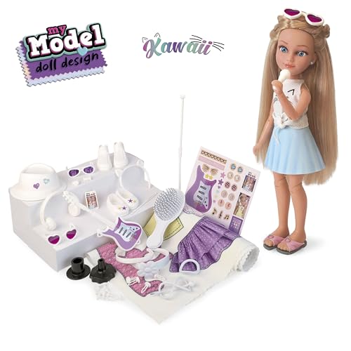 Kit de création de mode sans couture avec poupée articulée Educa
