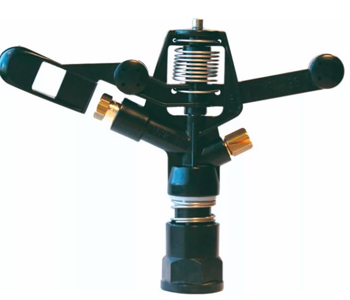 Aspersor de Impacto VYR-36 de plástico Reforzado con Rosca 3/4' Hembra BSP Ideal para riego agrícola y Jardines Grandes