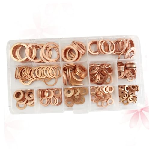 Rondelles cuivre assorties : coffret de 300 pièces de joints étanches pour moteurs