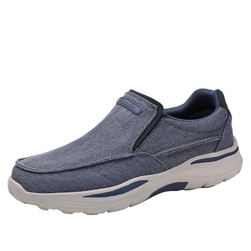 Men's Slip on Shoes Casual Loafers Walking Shoes Comfortable Orthopedic Shoes Lightweight Non Slip Sneakers with Arch Support