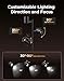 Govee Tree Floor Lamp Compatible with Matter, 3 Rotatable Lights with LuminBlend Technology, Standing Lamp with 64 Dynamic Scenes, Music Sync, Ideal Floor Lamp for Bedroom, Living Room, Reading Room