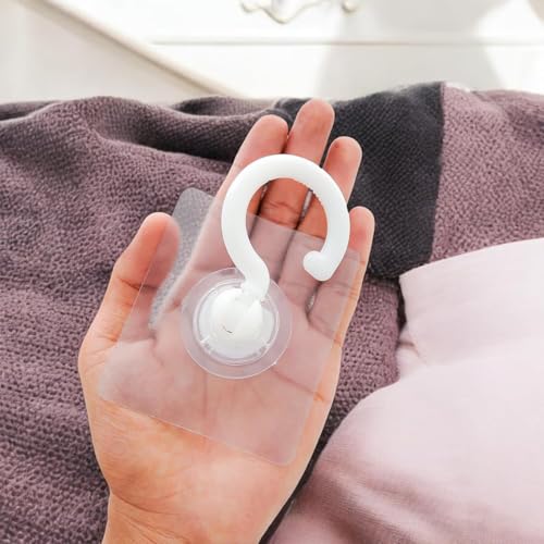 Image of 3 PCS Self Adhesive Ceiling Hooks 360 Degree Rotating Heavy Duty No Drill Sticky Hook for Hanging Lights Plants Wind Chimes Mosquito Nets Kitchen Bathroom Wall Ceiling Mount Organizer Hook