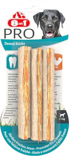 8in1 Pro Dental Sticks - gesunde Kaustangen für Hunde zur Zahnpflege, 3 Stück