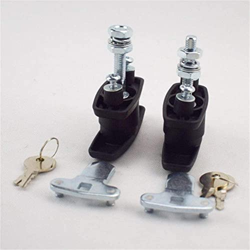 2PCS T Handle Latch Lock Keyed Alike Black Coated Compatible with Cabinets Garage Letter-Box Drawer File Cabinet Wardrobe Gear Model MS108 by STHang-D - Image 5