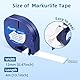 Plastic White 12mm x 4m Etikettenband Kompatibel mit Dymo Letratag Etikettenband a91221 Kompatibel mit Dymo LetraTag LT-100H,200B,XR,LT-110T,QX50,2000,XM Wasserfest UV BeständigEtikettenband 6er-Pack
