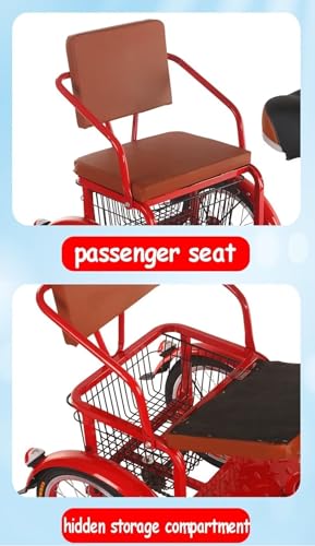 Triciclo para Adultos 20inch con Asiento Trasero miniatura 4