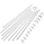 One-Cord Channel Cable Concealer - CMC-03 Cord Cover Wall Cable Management System - 125" Cable Hider Raceway Kit for a Power Cord, Ethernet Cable, Speaker Wire - 8X L15.7in, W0.59in H0.39in, White