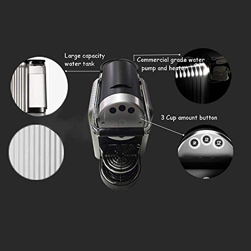 SQQSLZY Kaffeemaschine, Progammable mit Glas Karaffe, Edelstahl for Gewerbe Kapsel-Kaffeemaschine – Bild 3