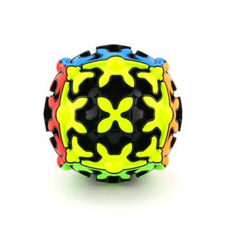 Image of D ETERNAL QY Gear Cube Sphere Shaped Speed Magic Cube Puzzle (Tiled)