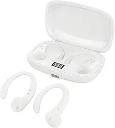 Fone Bluetooth 5.4 Esportivo – À Prova d’Água, Microfone Integrado e Redução de Ruído, Compatível com Diversos Dispositivos - Ideal para Corrida, Academia e Atividades Físicas