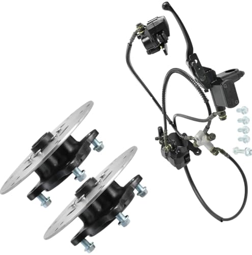 4WD Go Kart Front Hydraulic Brake Kit with Twin Calipers,