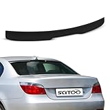 SCITOO 2.76 Inch ABS Spoiler for 2004-2010 for BMW 5-Series E60 Sedan Trunk Spoiler Roof Lip Kit Wing, Car Rear Spoiler Exterior Kit (Matte Black)