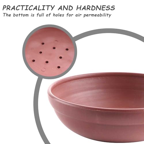 Image of DQITJ 4 Pack Bird Nest Bowl Plastic Racing Pigeon Breeding Hatching Nest Box Egg Basin Pigeon Nest Bowl for Doves Pigeon Quail Bird (Dia: 8.6 inch)