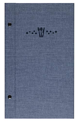 Lacor Sandro Collection 28372 - Porta menù realizzato in Telflex con viti esterne, termosaldate di colore blu, 16 x 28,5 cm