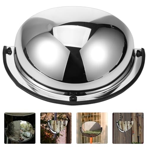 Miroir convexe extérieur 40 cm anti angle mort pour entrée de parking sûre - 7