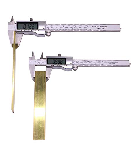 1/8" X 1" C360 Brass Square Bar 6" Long Solid,Flat Mill Stock #TOP1