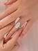 Maxinejewelry 5.5CT Marquise Cut Engagement Ring for Women, Elegant S925 Silver 5A Cubic Zirconia Bridal Wedding Promise Ring (Silver, 6)
