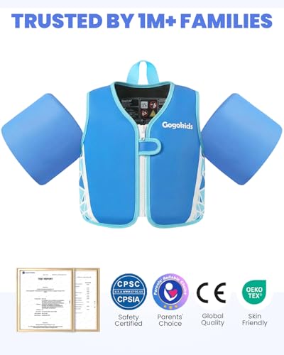 Image of Gogokids Puddle Float Jumper 33-66 Pounds, Toddler Swim Vest Kids Floaties