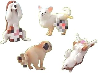 モザイヌ 全4種セット フルコンプ フィギュア ガチャ ガチャガチャ モザイク犬 チワワ ビーグル パグ シバ