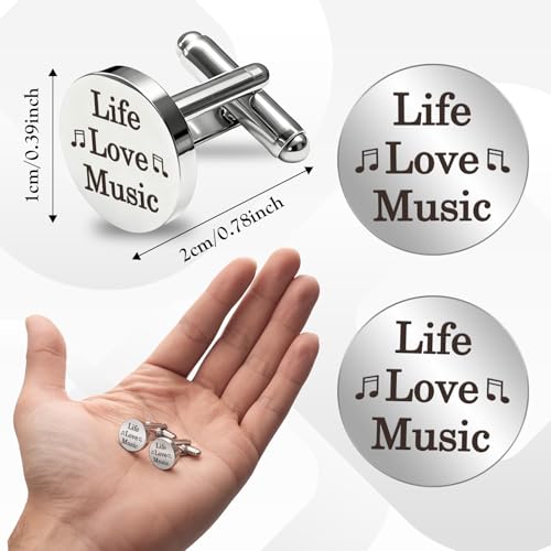 Mancuernillas para músicos y profesores de música miniatura 4