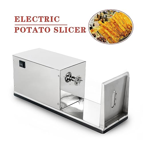 Cortador eléctrico de papas tornado espiral acero inoxidable miniatura 4
